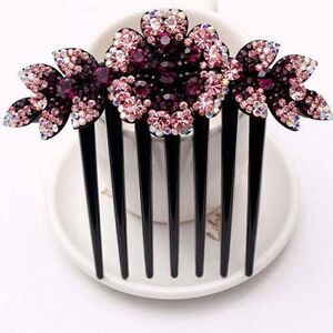 They are here! Beautiful Crystal Hair Combs